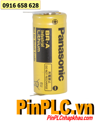 Panasonic BR-A (Chân thép), Pin nuôi nguồn Panasonic BR-A lithium 3v 1800mAh /Xuất xứ NHẬT 